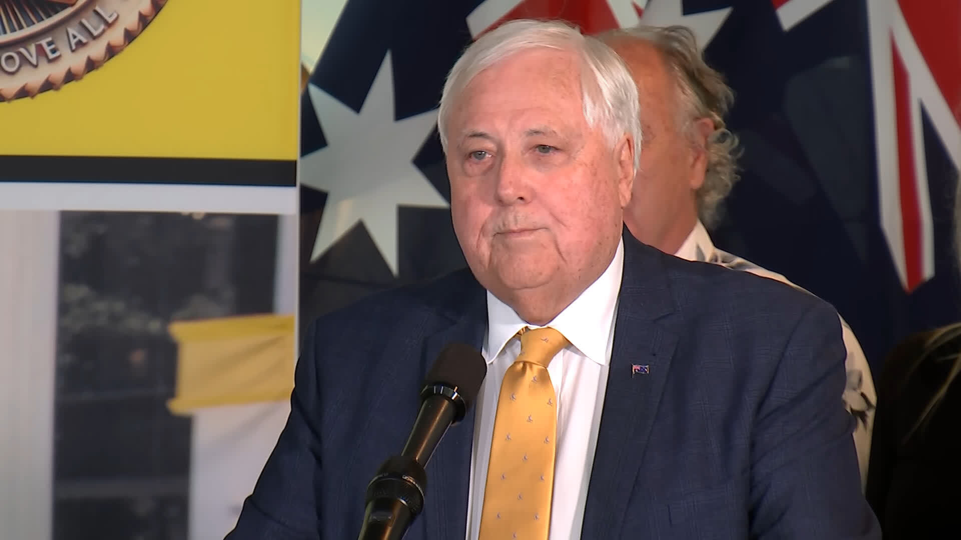 Clive Palmer new political party launch, Trump-et of Patriots press conference, Australian election campaign 2025, Clive Palmer vs journalists, controversial election funding